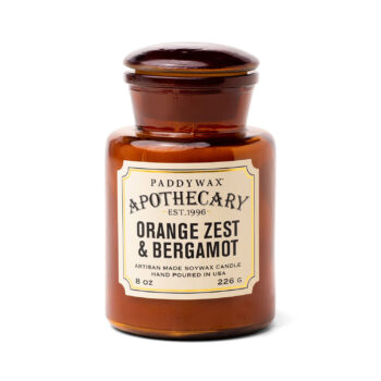 Apothecary Glass Candle - Orange Zest & Bergamot