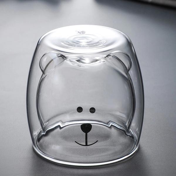 Bear Double Walled Glass - Clear