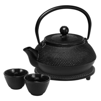 Hobnail Teapot Set (800ml Teapot, Trivet, 2 100ml Cups)
