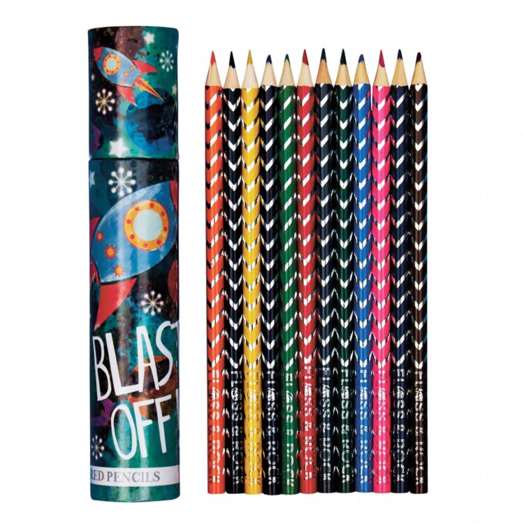 Coloured Pencils 12 Pack - Rocket