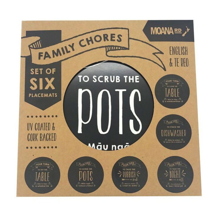 Family Chores Placemats Set of 6