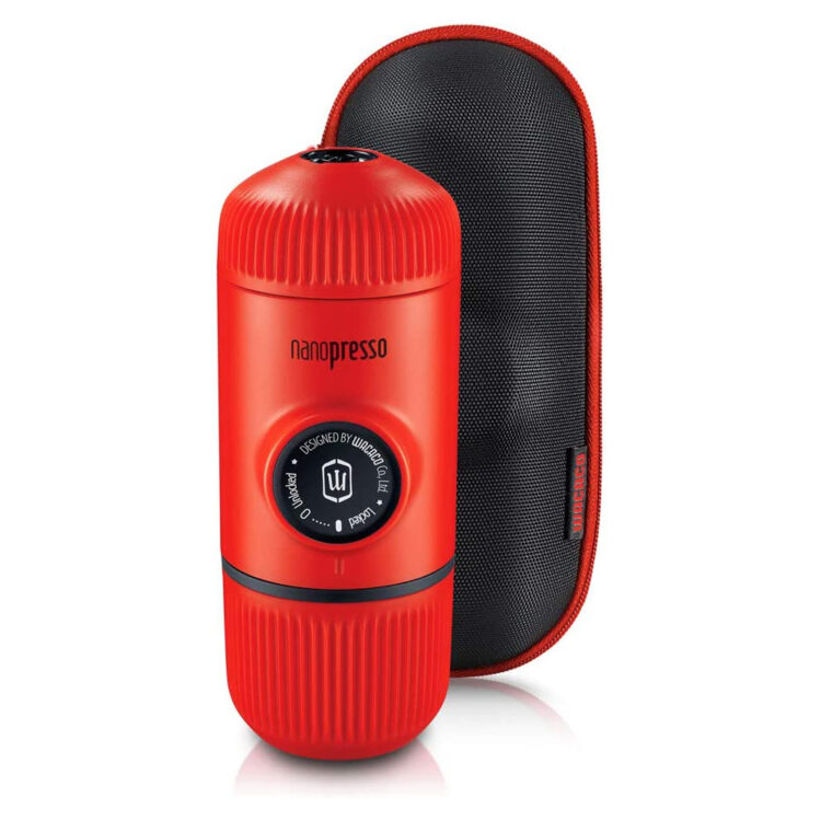 Nanopresso Portable Espresso Maker with Protective Case - Lava Red
