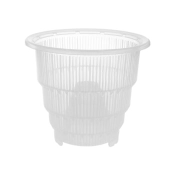 Clear Orchid Pot with Holes - Medium