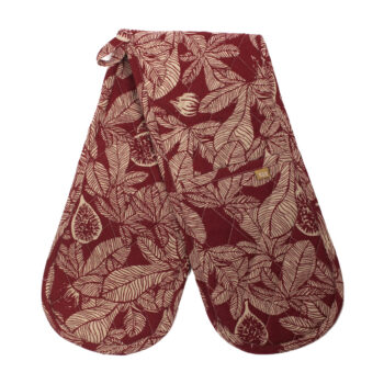 Fig Tree Double Oven Glove - Ruby