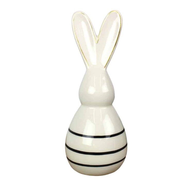 Bunny Ornament with Stripes