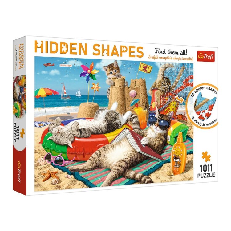 Hidden Shapes Feline Holidays 1011pc Jigsaw Puzzle