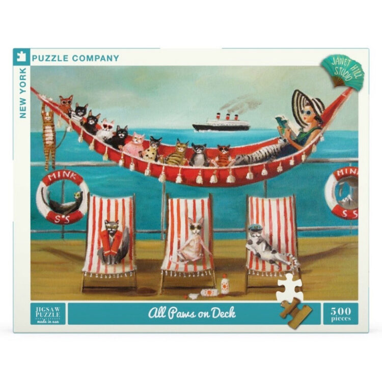 Janet Hill Studio - All Paws On Deck 500pc Jigsaw Puzzle