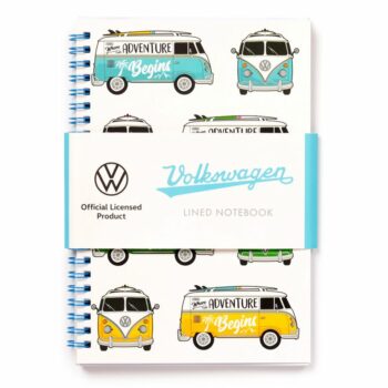 VW T1 Camper Bus A5 Notebook - Surf Adventure
