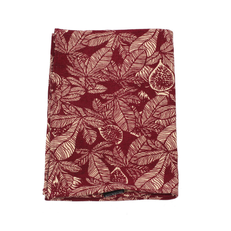 Fig Tree Terry Tea Towel - Ruby