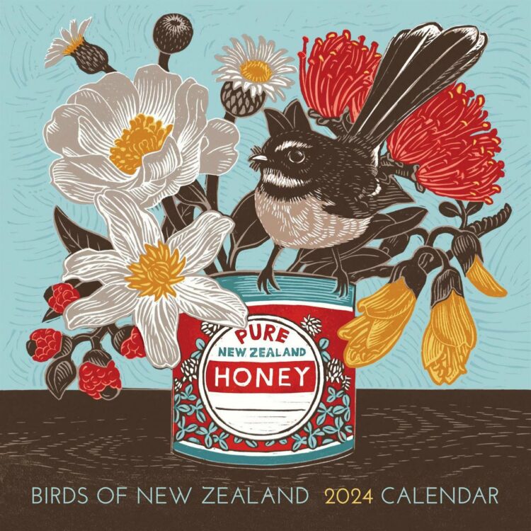 Birds of New Zealand 2024 Wall Calendar