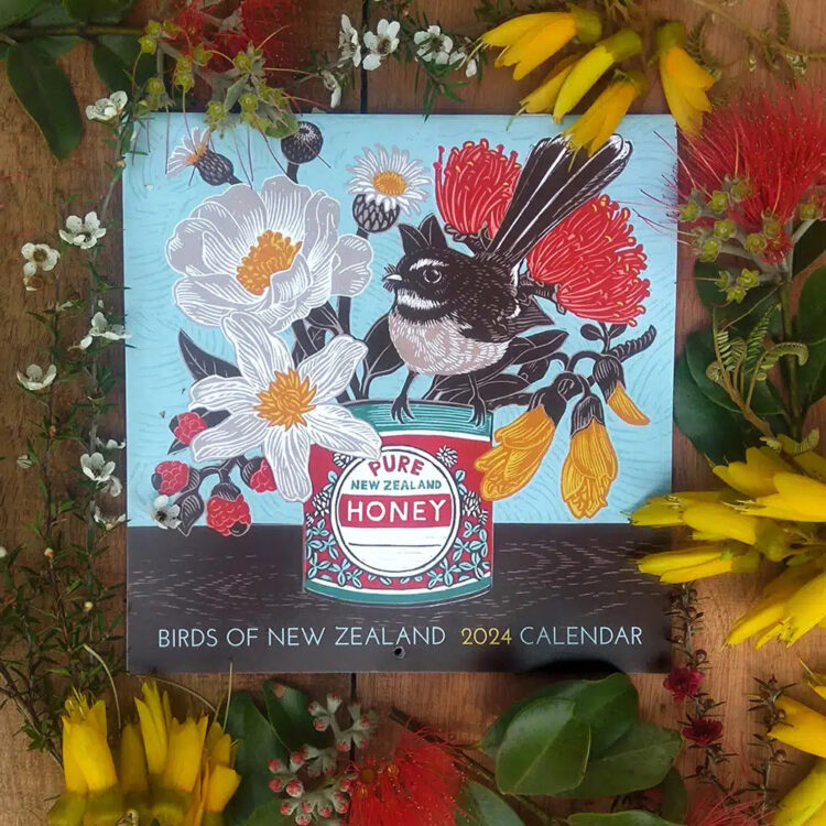 Birds of New Zealand 2024 Wall Calendar