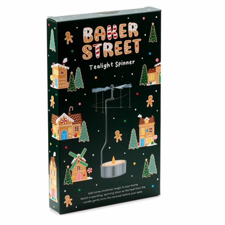 Christmas Spinning Tealight Candle Holder - Baker Street