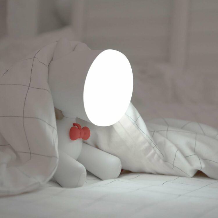 Cute Puppy Lamp Night Light - White