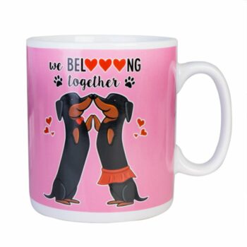 Dachshund Valentine Giant Coffee Mug