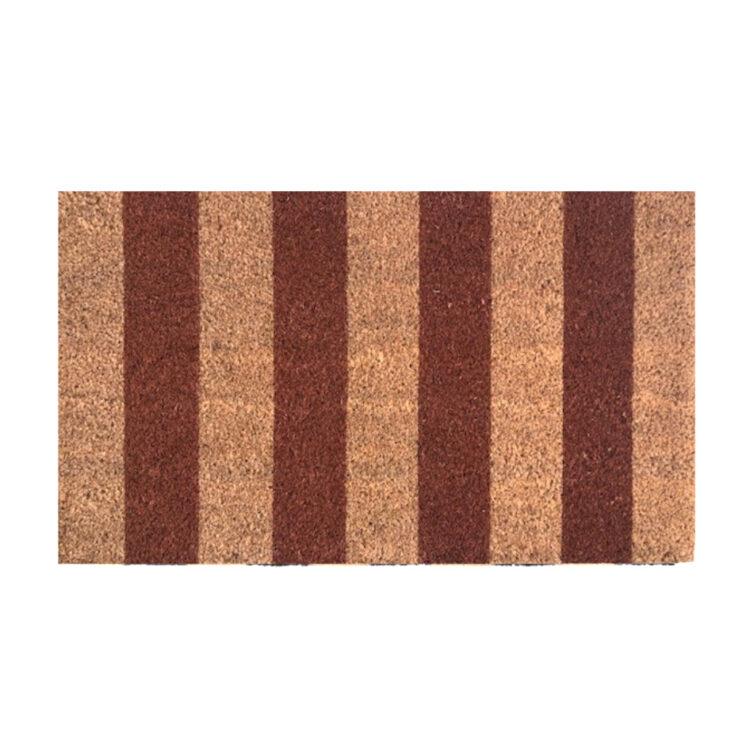 Coir Doormat - Stripe Brick