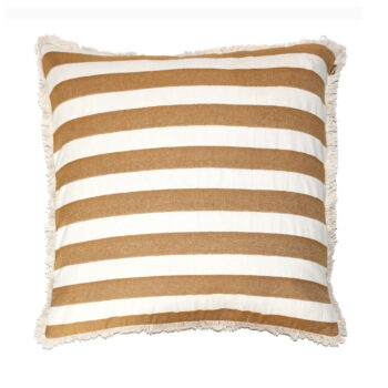 Bold Stripe Cushion 60x60cm - Golden Yellow
