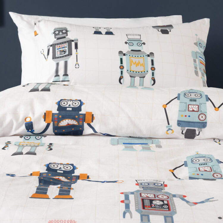 Duvet Cover Set - Retro Robot - Image 2