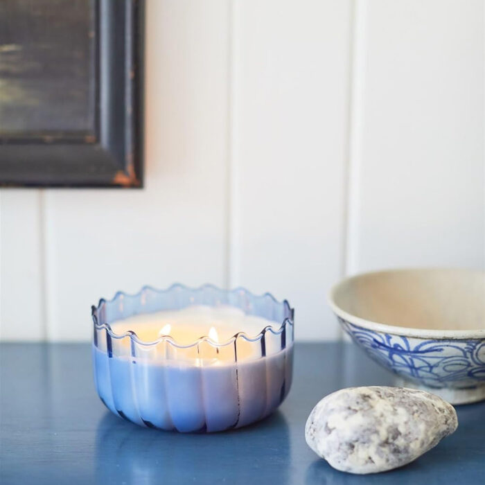 Ripple Candle 12oz - Peppered Indigo
