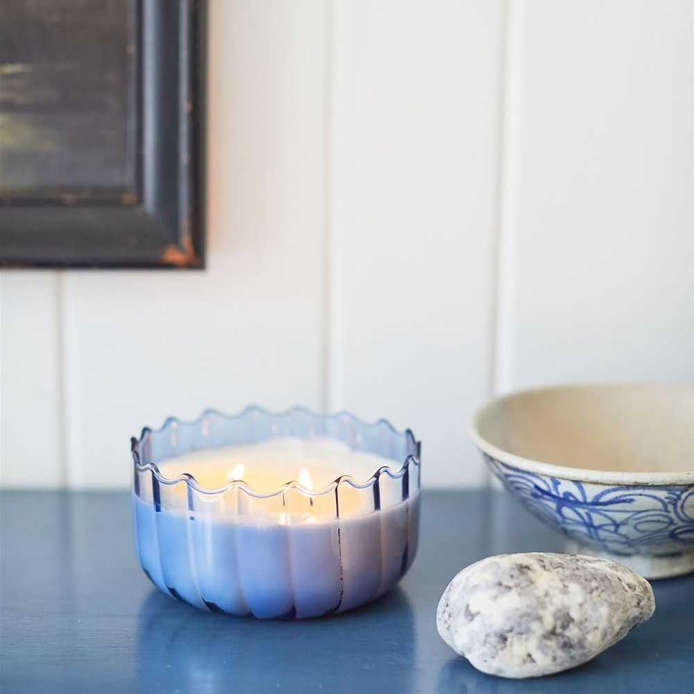 Ripple Candle 12oz - Peppered Indigo