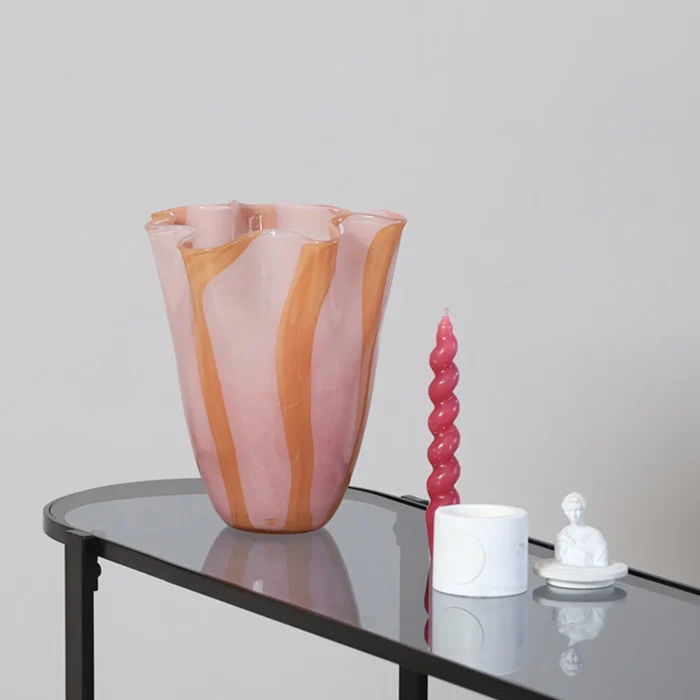 Medium Willow Handmade Sculptural Glass Vase