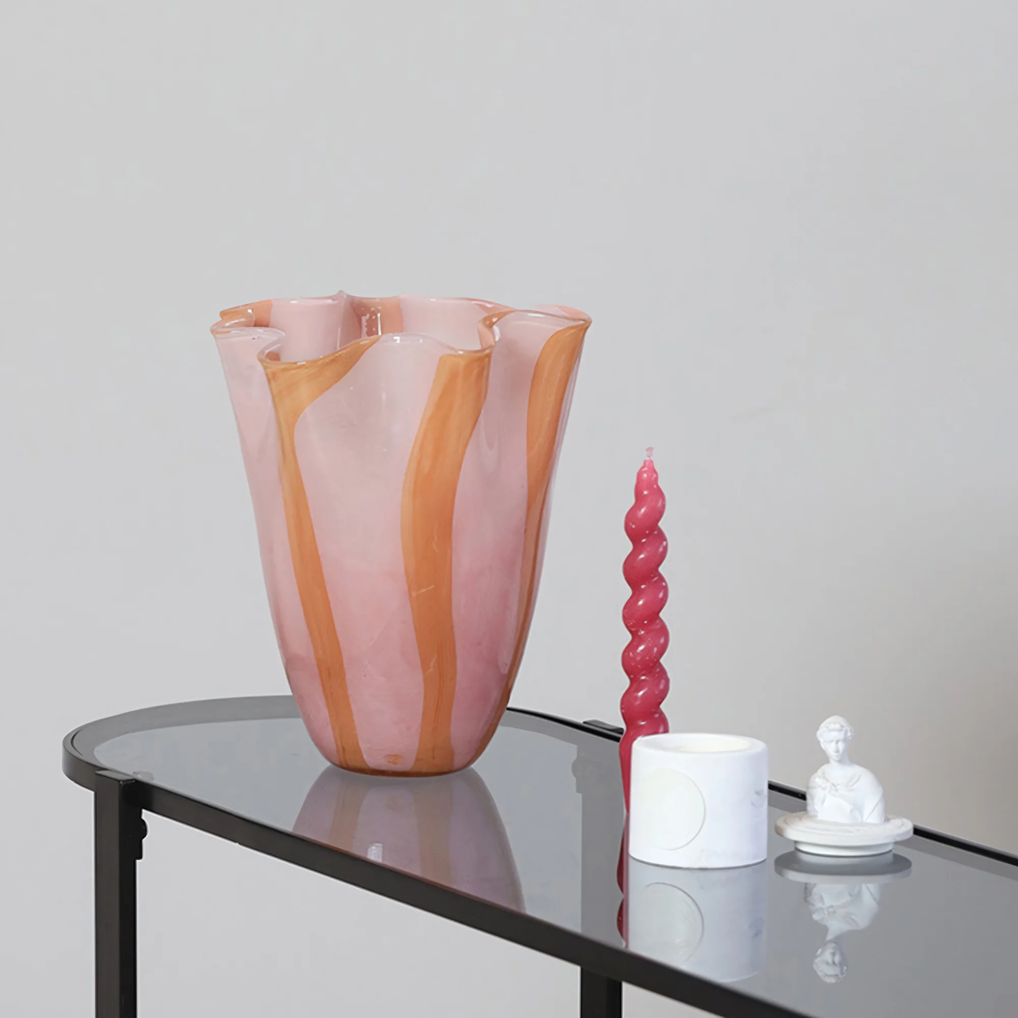 Medium Willow Handmade Sculptural Glass Vase